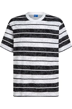 Karl Lagerfeld Striped logo-print T-shirt
