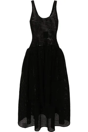 Self-Portrait Crochet-knit midi dress