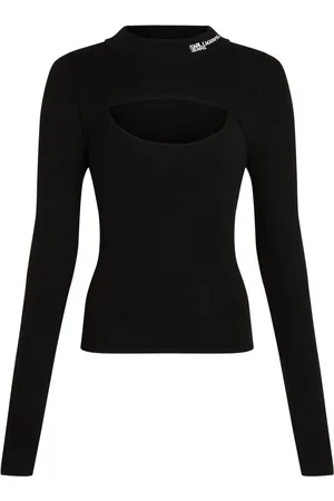 Karl Lagerfeld Layered ribbed-knit jumper