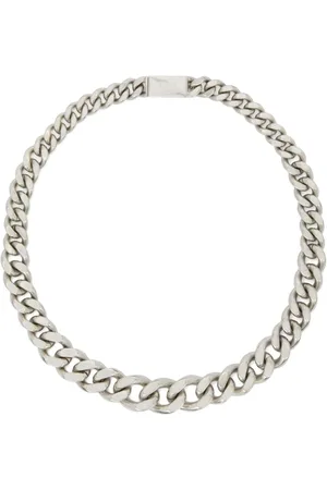 Jil Sander Logo-engraved curb-chain necklace