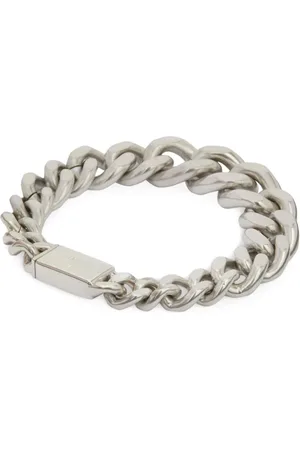 Jil Sander Logo-engraved curb-chain bracelet