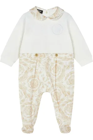 VERSACE Barocco baby sleepsuit