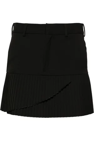 Maison Margiela Pleated twill miniskirt