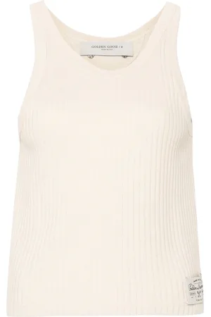 Golden Goose Ribbed-knit cotton tank top