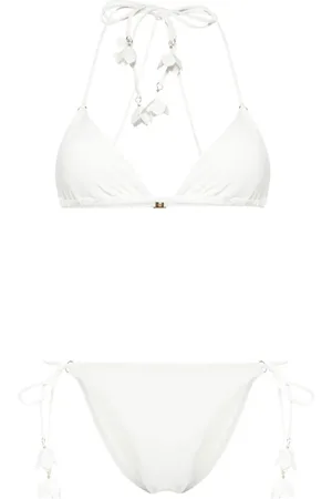 ZIMMERMANN Floral-appliqu?? traingle bikini