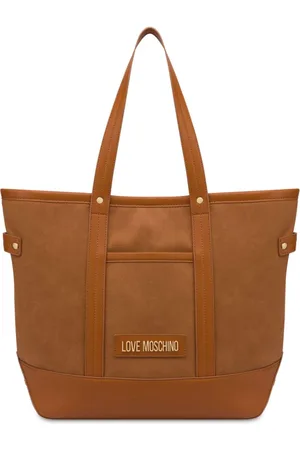 Moschino Logo-appliqu?? studded tote bag