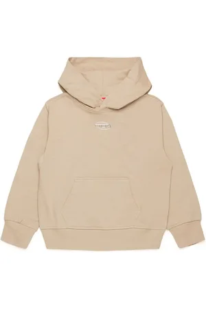 Diesel Logo-stamp cotton hoodie