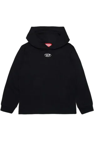 Diesel Logo-stamp cotton hoodie