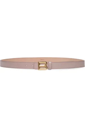 Bally Logo-plaque leather belt