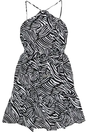 Michael Kors Zebra-print belted mini dress