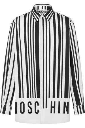 Moschino Barcode-print poplin shirts