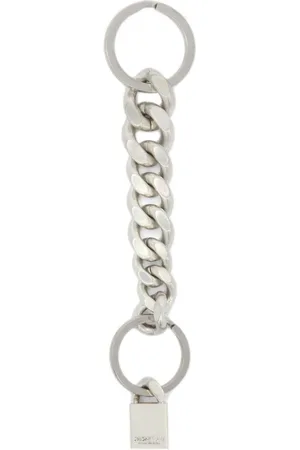 Jil Sander Logo-charm chain keyring