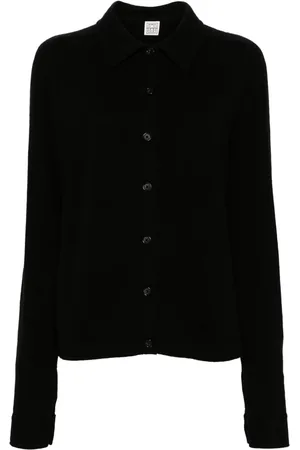Totême Shirt-collar cashmere cardigan