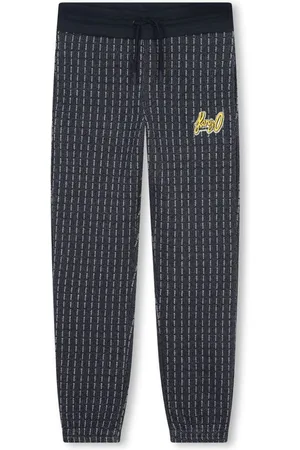 Kenzo Sashiko-fleece cotton track pants