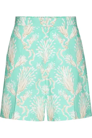 VALENTINO GARAVANI Abstract-print cotton shorts
