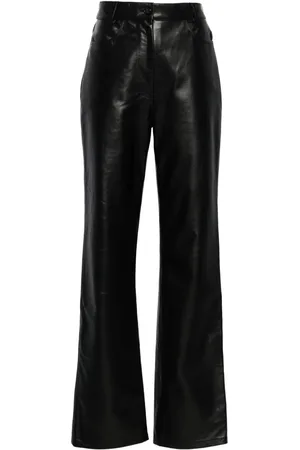 Totême Straight leather trousers