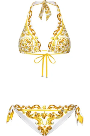Dolce & Gabbana Triangle print bikini