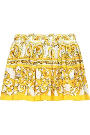 Dolce & Gabbana Majolica-print cotton skirt