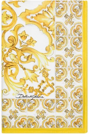 Dolce & Gabbana Majolica print beach towel