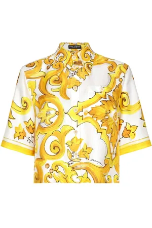 Dolce & Gabbana Majolica-print silk shirt