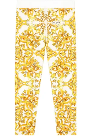 Dolce & Gabbana Maiolica print leggings