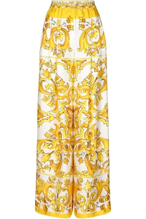 Dolce & Gabbana Wide-leg silk trousers