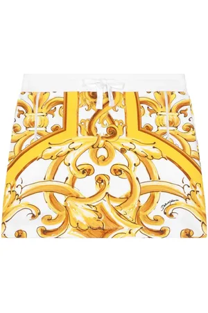 Dolce & Gabbana Majolica-print cotton skirt