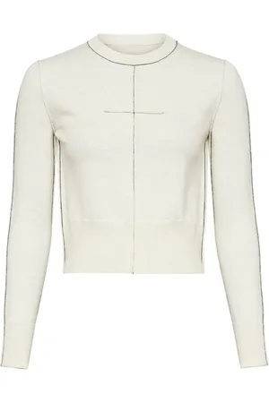 Maison Margiela Contrasting-border crew-neck jumper