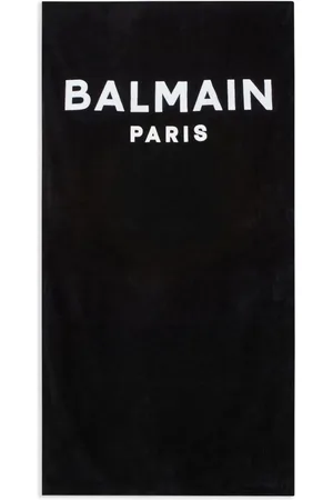 Balmain Logo-print cotton beach towel