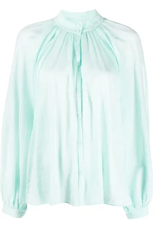 FORTE FORTE Draped semi-sheer shirt