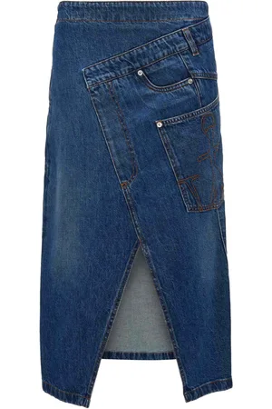 J.W.Anderson Wrap-design denim skirt