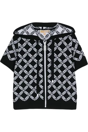 Michael Kors Logo-jacquard zipped cardigan