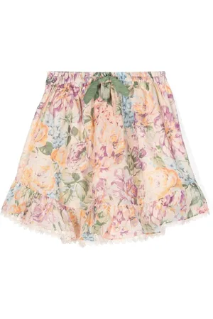 ZIMMERMANN Halliday floral-print skirt
