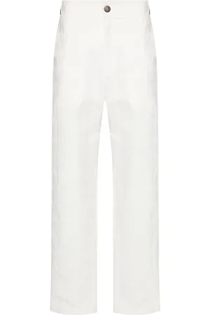 LABRUM Monogram-jacquard straight-leg trousers