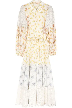 by Ti Mo Floral-print puff-sleeve maxi dress