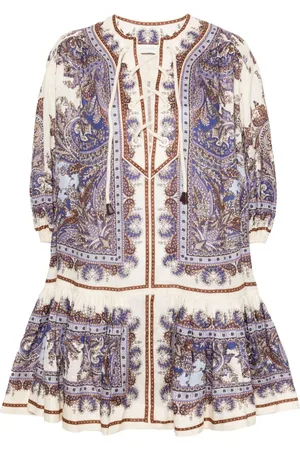 ZIMMERMANN Ottie paisley-print mini dress