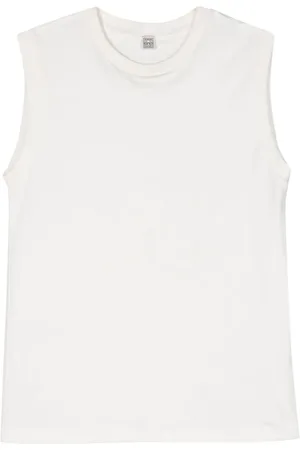 Totême Crew-neck organic cotton tank top