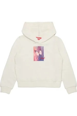 Diesel Butterfly-print cotton hoodie