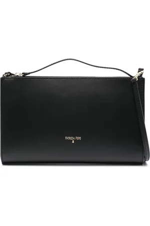 Patrizia Pepe Logo-print leather shoulder bag