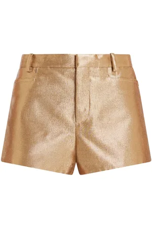 Tom Ford Lurex-detail high-waisted shorts
