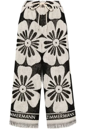 ZIMMERMANN Halliday cotton wide-leg trousers