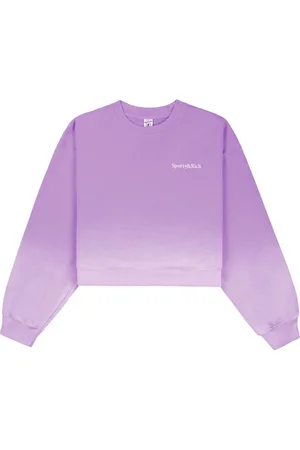 Sporty & Rich Dip Dye logo-embroidered sweatshirt