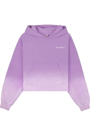 Sporty & Rich Dip Dye logo-embroidered hoodie