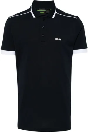 HUGO BOSS Logo-print cotton polo shirt