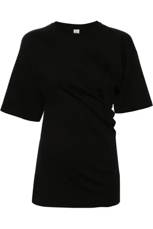 Totême Asymmetric organic cotton T-shirt