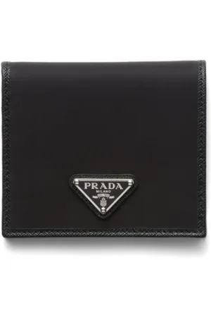 Prada Re-Nylon enamel-triangle logo wallet