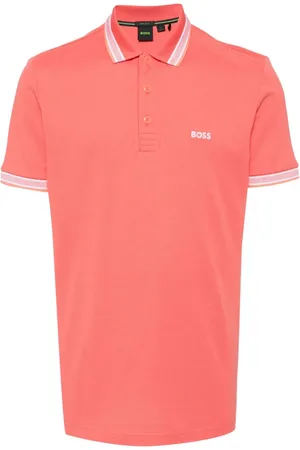 HUGO BOSS Logo-embroidered cotton polo shirt