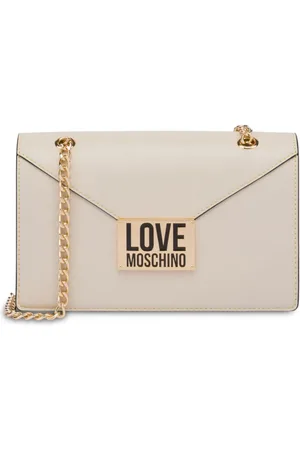 Moschino Logo-plaque chain shoulder bag