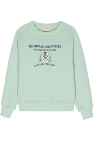 The Animals Observatory Logo-embroidered cotton sweatshirt