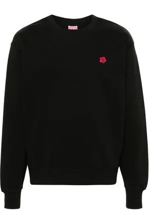 Kenzo Boke Flower-patch cotton sweatshirt
